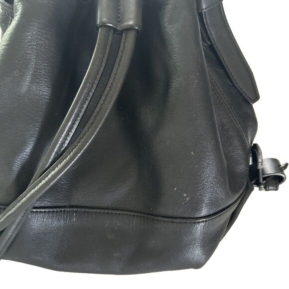 Opening Ceremony Black Izzy Convertible Backpack/ Bucket Bag  Drawstring Handbag main image 7
